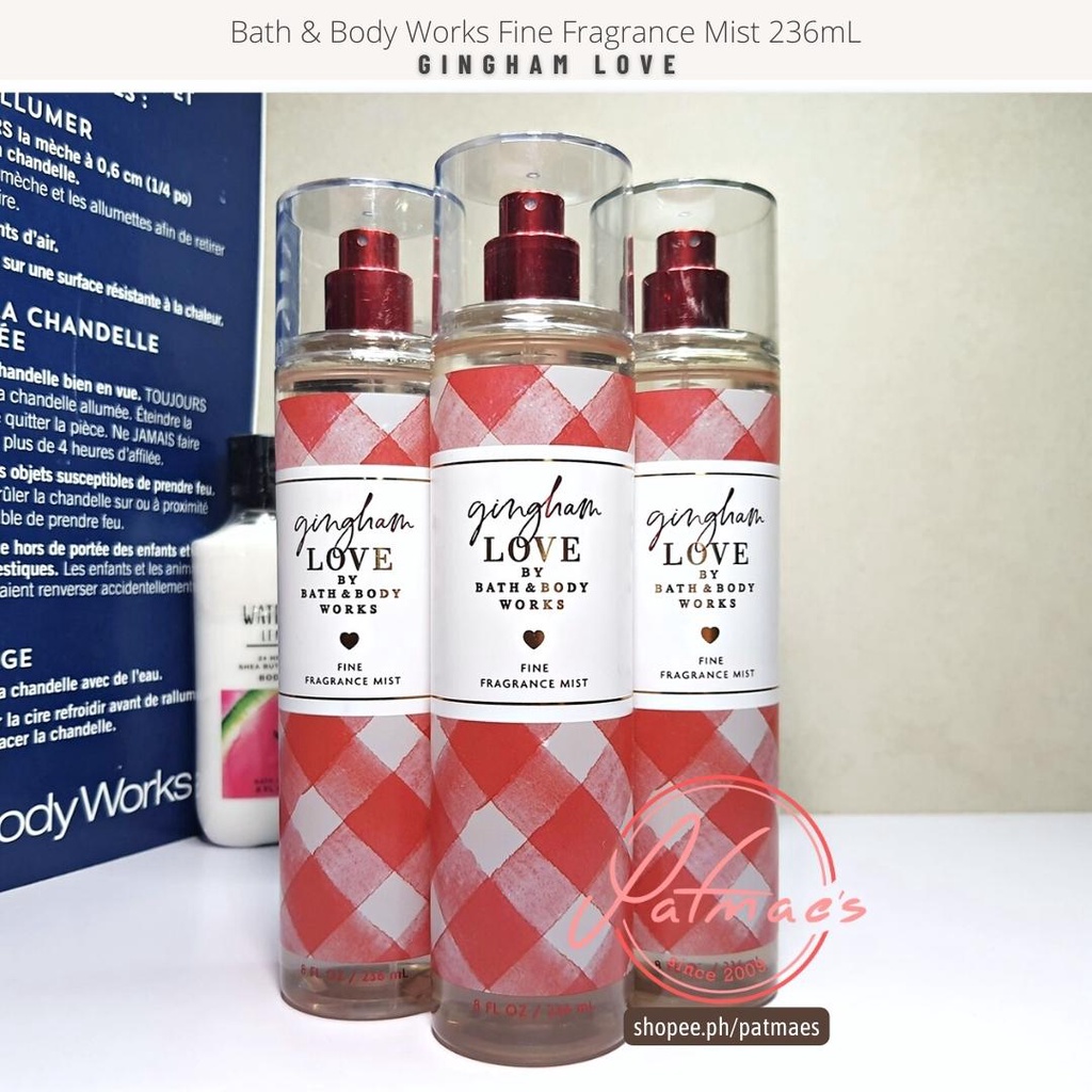 Gingham Love By Bath And Body Works Fragrance Mist 236mL (sold Each ...