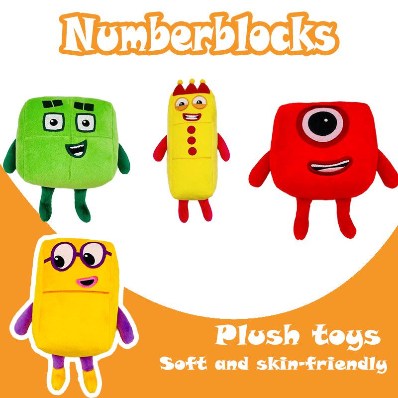 4pcs/set Numberblocks Plush Doll Educational Number Blocks Stuffed Toys ...