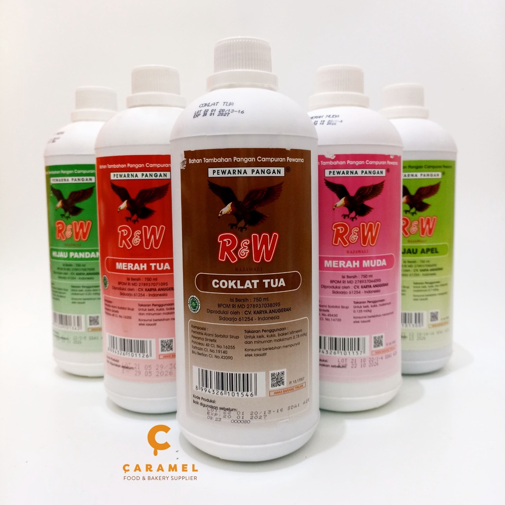 Food Coloring 1kg R&W Coloring Liquid sumbo radjawali Coloring