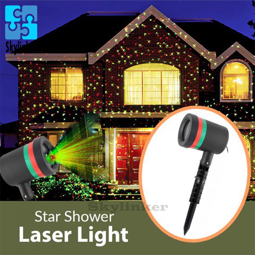 star shower motion christmas laser light