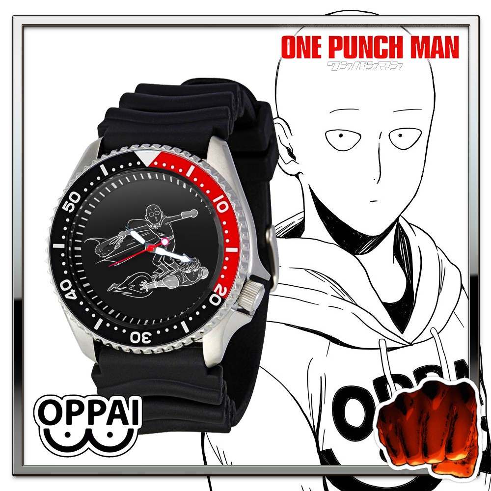 One Punch Man Funny Saitama Strongest Man Funny Black Watch