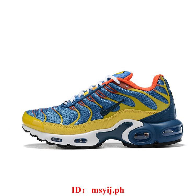 blue and yellow air max plus