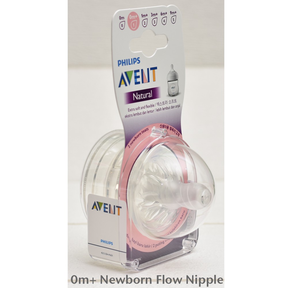 smallest avent nipple size