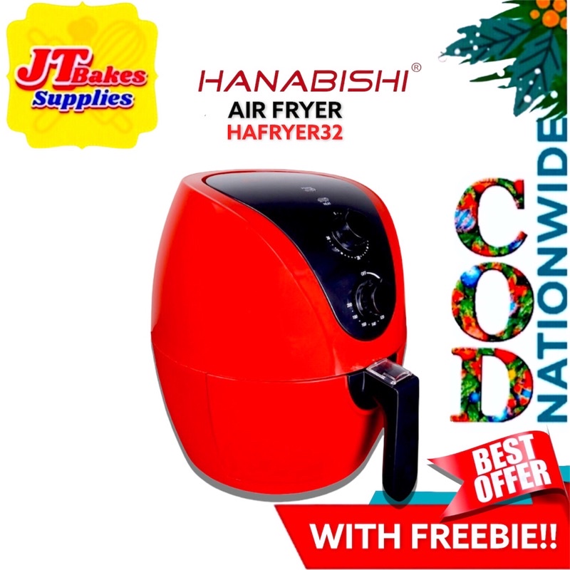 Hanabishi Air Fryer HAFRYER 32 3.2Liters With Freebie Shopee Philippines