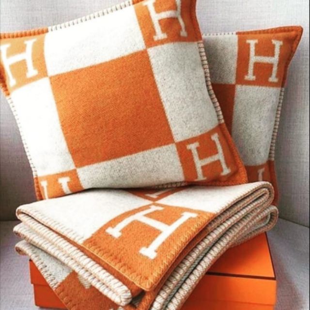 hermes inspired blanket