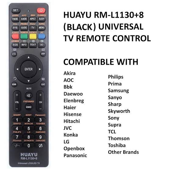 universal lcd remote control