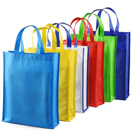 1 Pcs Eco Bag Shopping Tote Expandable Reusable Non-woven Top Handle ...