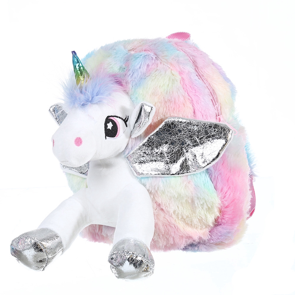 unicorn plush backpack