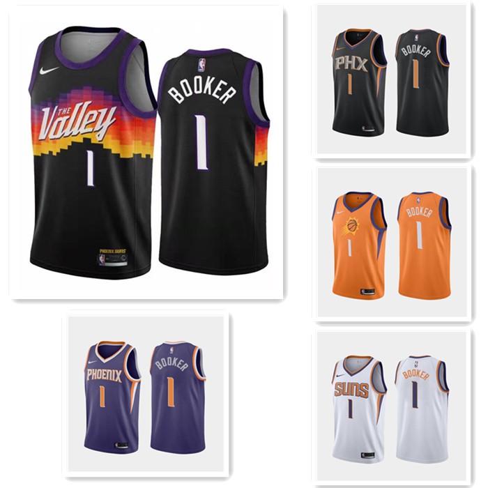 Phoenix Suns 1 Devin Booker Jersey Statement Jersey Nba Jersey For Men Polyester Fabric Basketbal Shopee Philippines