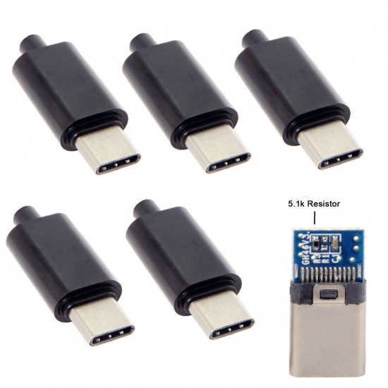 Usb 3 0 Pcb Type C Male Connector With Metal Housing Moddiy Com