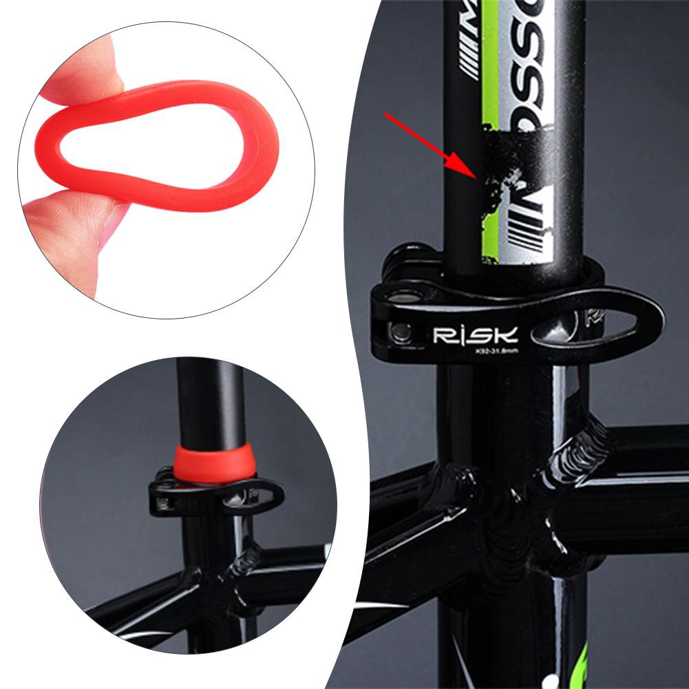 Silicone Waterproof Bicycle Bike Seat Post Ring Dust Cover Seatpost