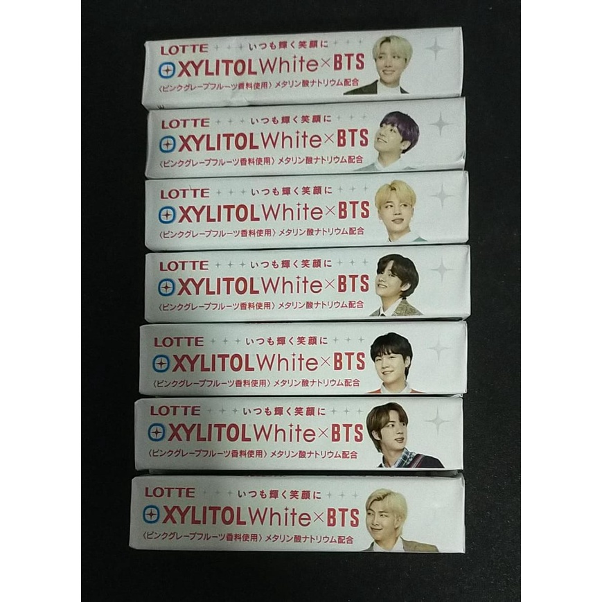 BTS Xylitol Lotte Japan Chewing Gum Set 7 Pcs Shopee Philippines