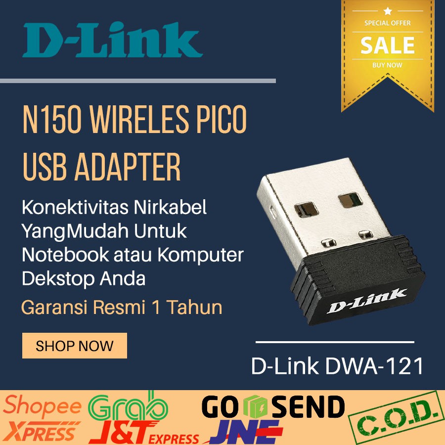 Usb Wifi Adapter D Link Dlink Dwa121 N150 Wireless Bluetooth Adapter Wireless Laptop Adapter Wifi Usb Shopee Philippines
