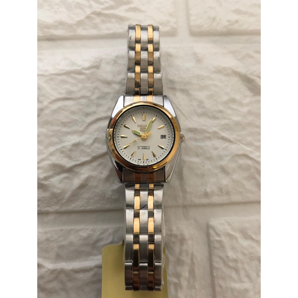 （Selling）Seiko 5 Watch w/ date  Automatic Jewels Stainless Steel for Women