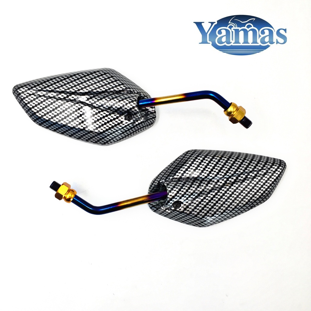 Side Mirror Motorcycle Universal Blue Gold Gradient side mirror