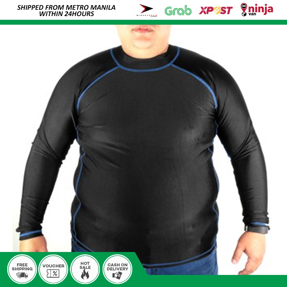 long sleeve rash guard plus size