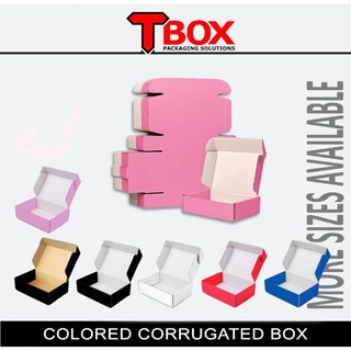 Colorful Carton box corrugated cardboard packaging PINK/ WHITE | BLACK/Kraft Mailer Corrugated Box