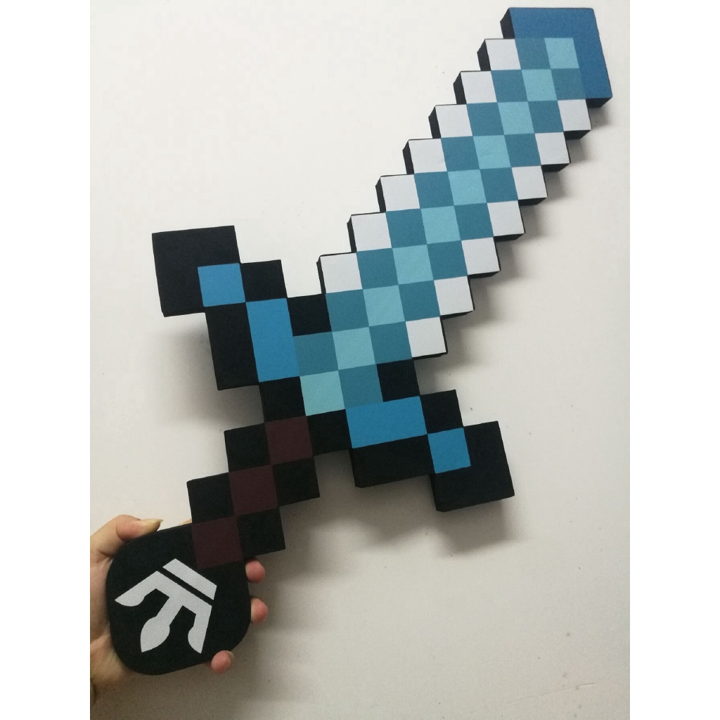 Kids Toys Minecraft Sword Large 23 62 Foam My World Game Play Toy 4 Colors For Choice Shopee Philippines