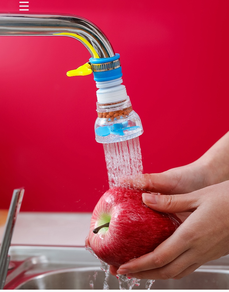 WG 360 Degree Rotary Faucet Extender Flexible Kitchen Shower Tap Water