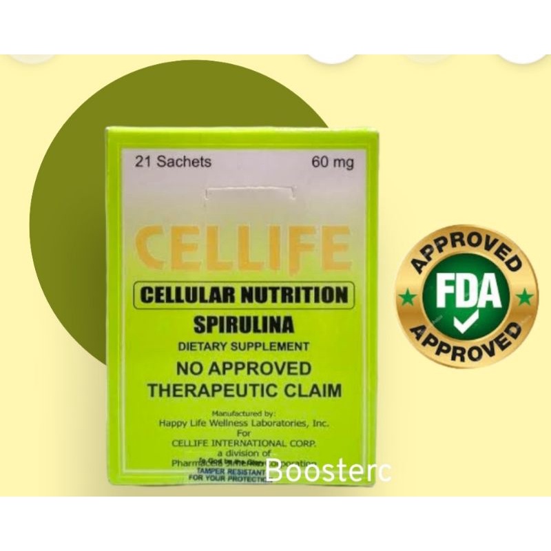 CELLIFE SPIRULINA DIETARY SUPPLEMENT POWDER SOLD PER BOX 21PCS Shopee
