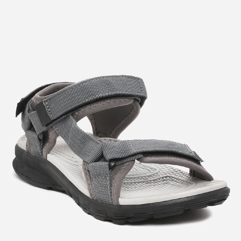 black athletic sandals