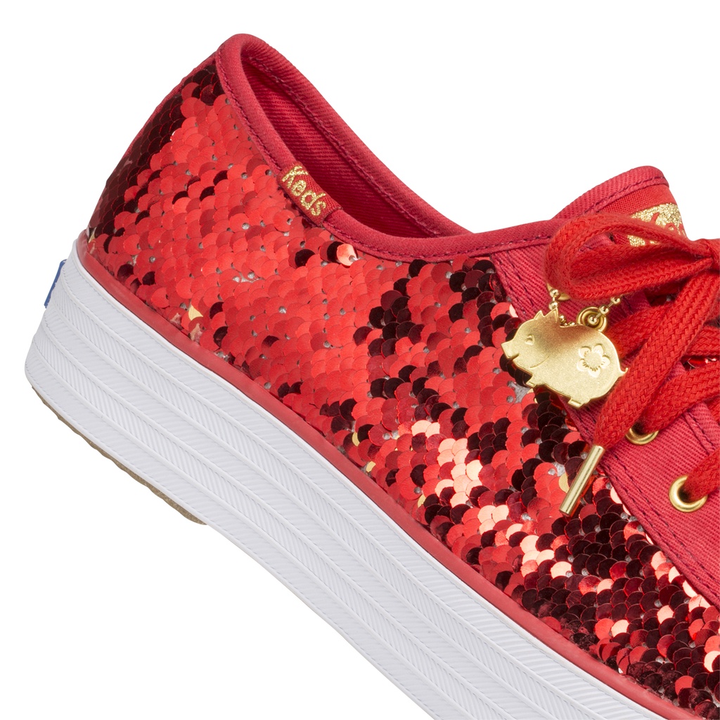 red sequin keds