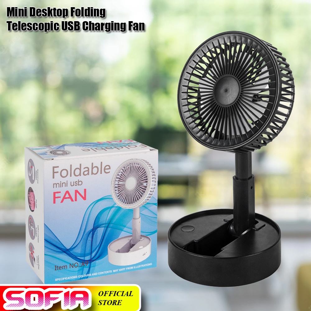 Sofia Folding Retractable USB Mini Electric Fan Multifunctional