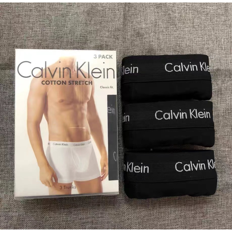 BOX+3PS) underwear men's underwear ice silk modal cotton seamless boxer  shorts | Shopee Philippines