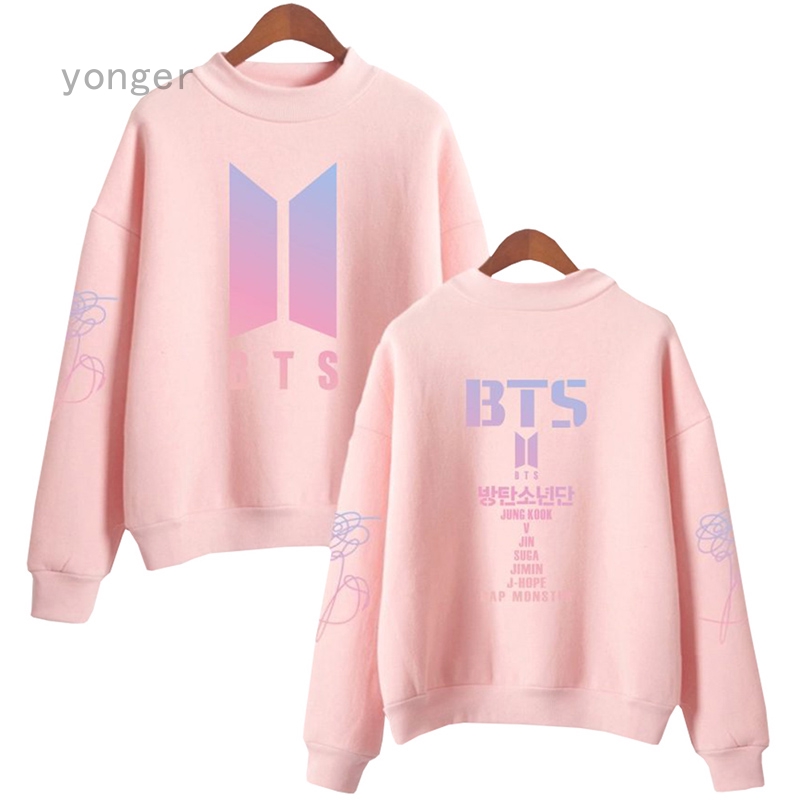 pink bts sweater