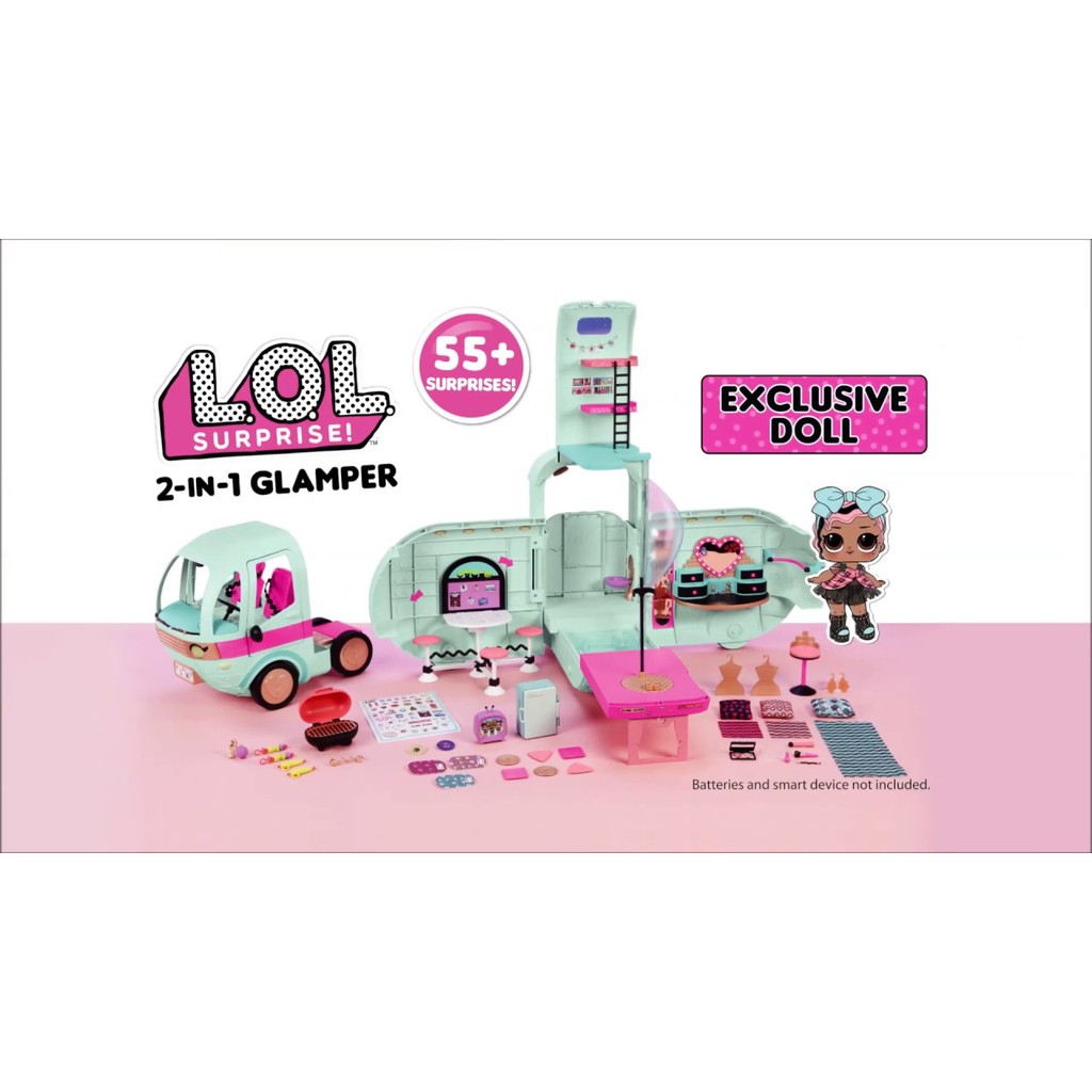 LOL Surprise 2-in-1 Glamper Fashion Camper New 2020 Kid Toy Gift