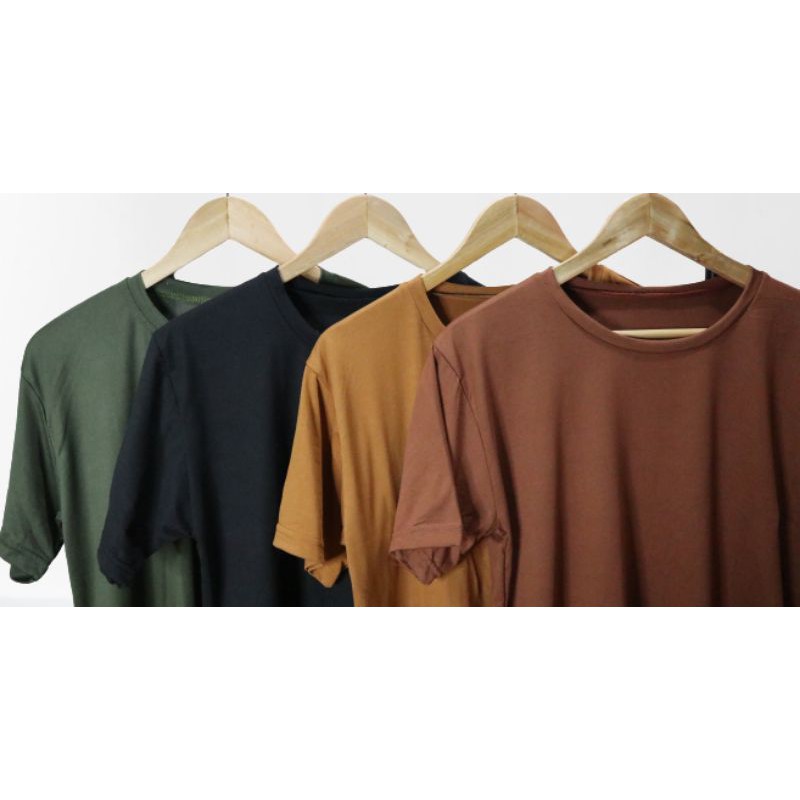 EARTH TONE AND PASTEL PLAIN TEE SHIRT ROUND NECK SHIRT | Shopee Philippines