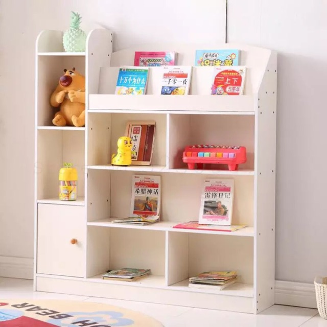 Children S Toy Storage Shelf Bookshelf Bookcase Organizer Cabinet