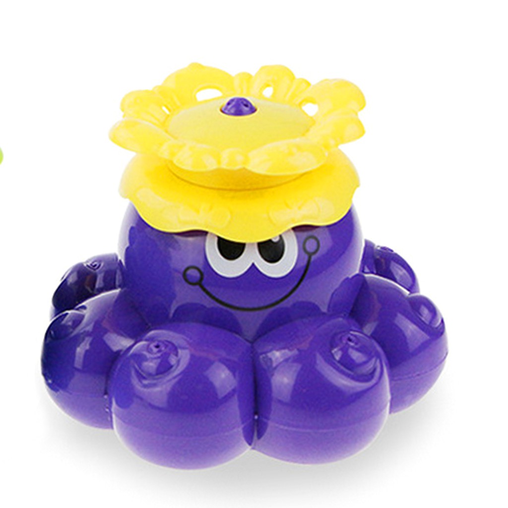 purple octopus bath toy