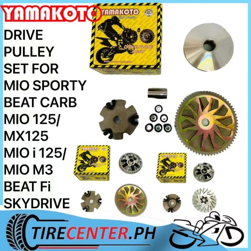 Drive Pulley Set Yamakoto For mio sporty Beat carb Mio125/MX125 Mio i