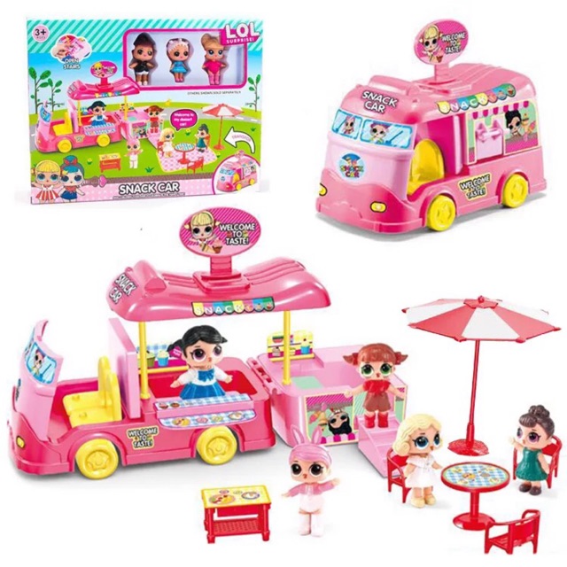 lol surprise doll picnic car playset