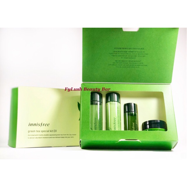 Innisfree Green Tea Special Kit EX ( 4 Items Trial Kit ) Shopee