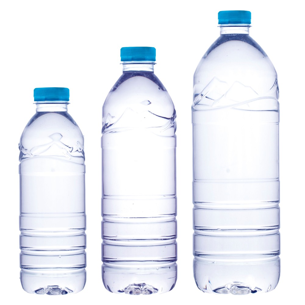 LKJClear Empty Water Bottles, Pet Bottles with cap (per piece