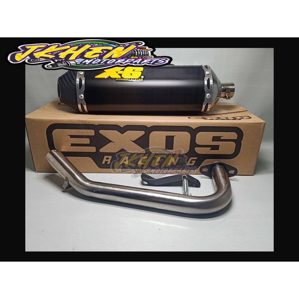 EXOS X6 PIPE FOR SPORTY / SOULTY / FINO CARB / MIO i 125 | Shopee ...