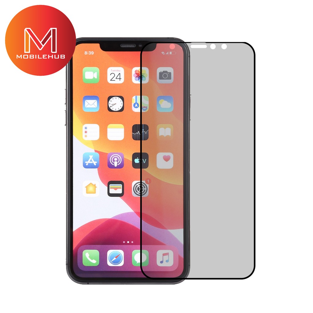 iPhone XS Max Privacy Ceramic Matte Flexible Screen Protector Film (Black) Shopee Philippines