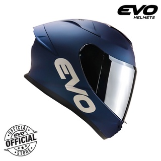 Evo Svx Plain Full Face Dual Visor Helmet Motorcycle With Free Clear