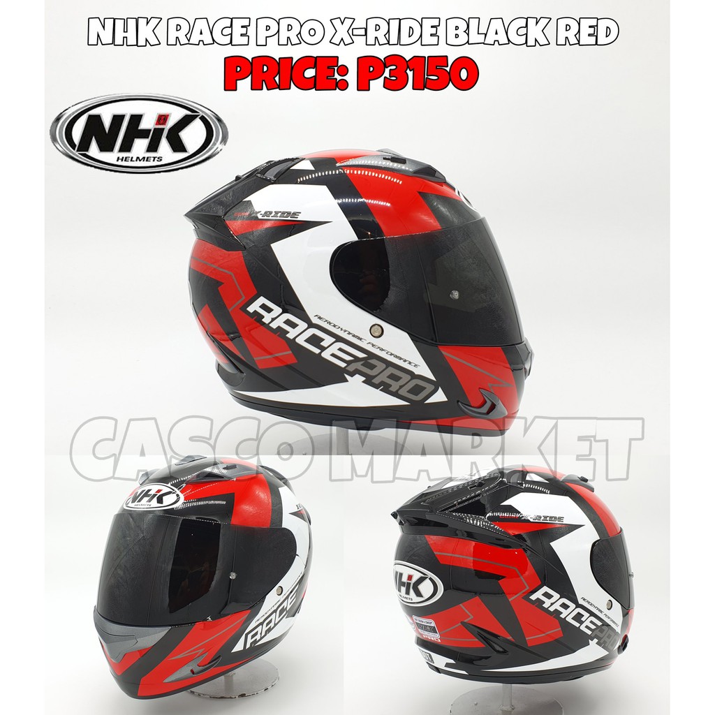 Nhk Race Pro X Ride Gold Matte Black Helmet Shopee Philippines