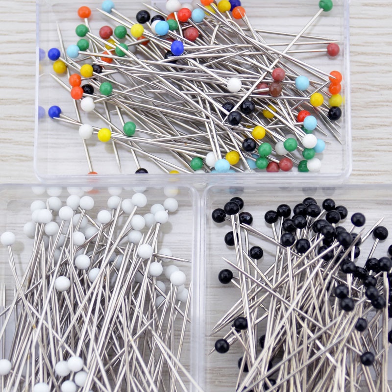 100PCS/lot Craft Sewing Accessories Colorful Round Pearl Head Pin