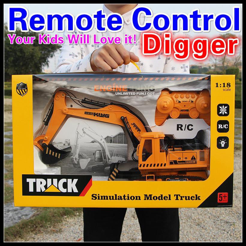 remote control backhoe toy