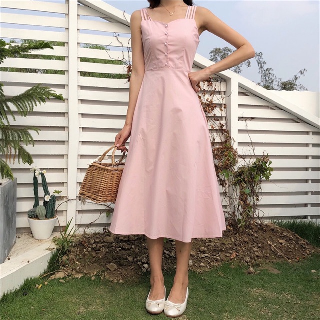 pastel flowy dress