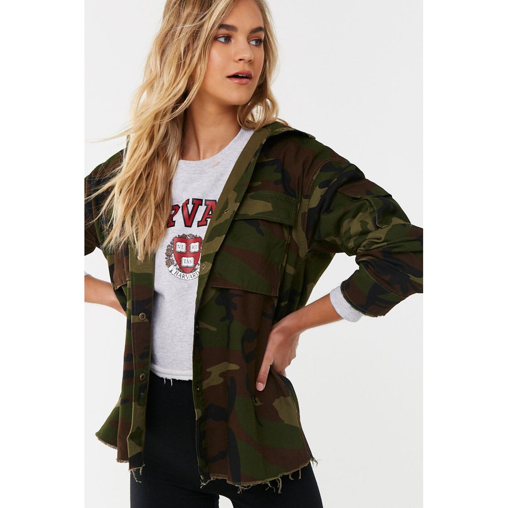 camo denim jacket