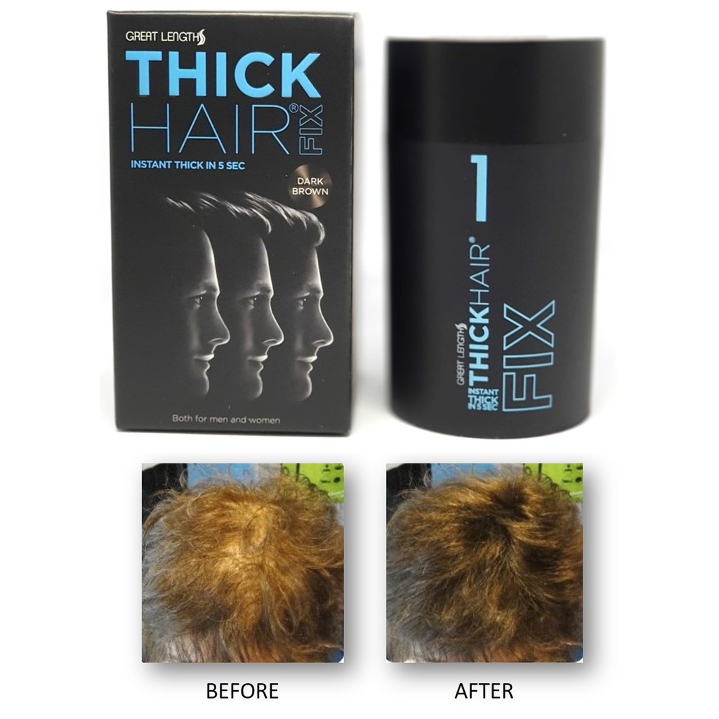 The Original Instant Thick Hair Fix Dark Brown 25g Bottle Shopee