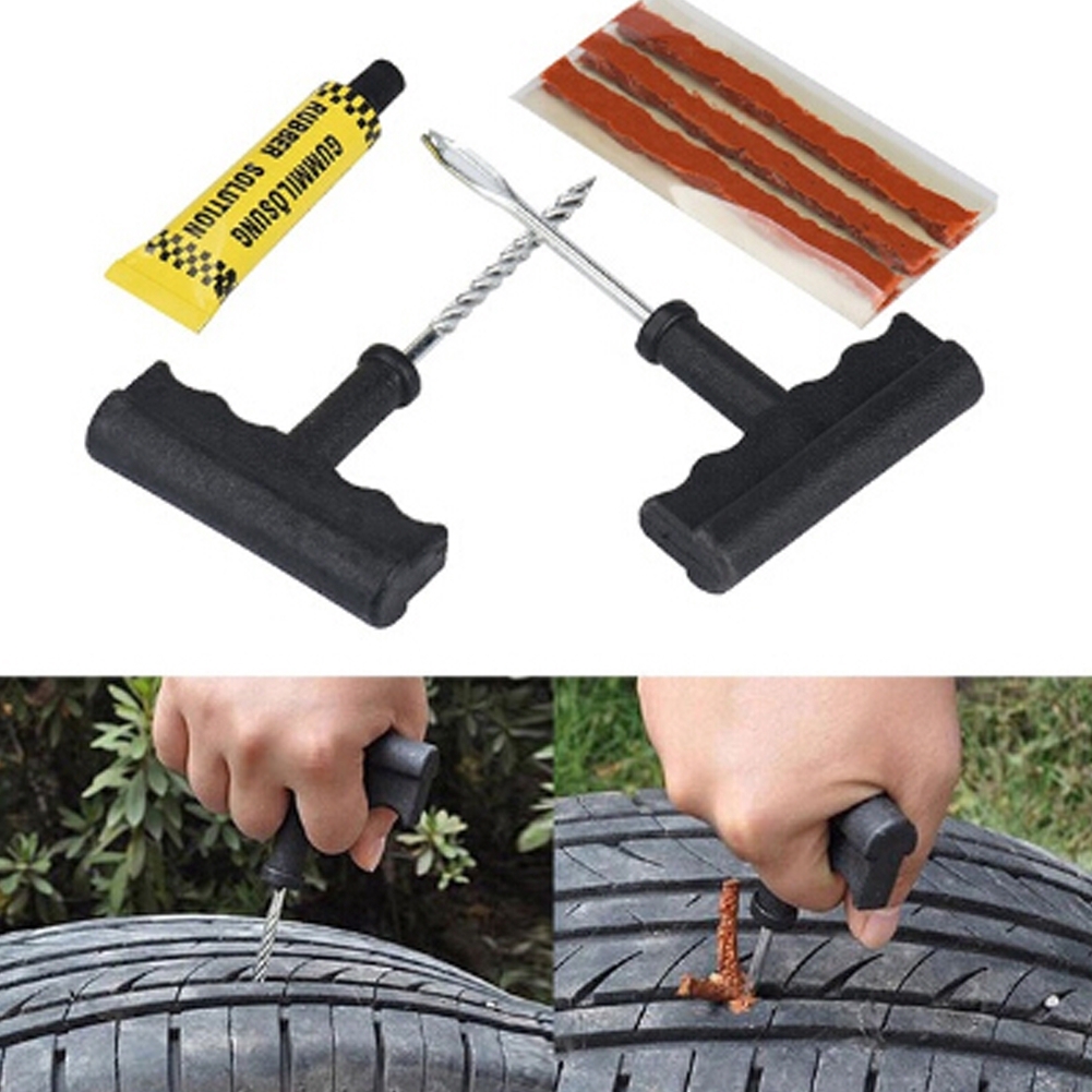Car Tire Repair Tool Tubeless Tire Auto Car  Wheel Tire Puncture Plug Repair Kit 
