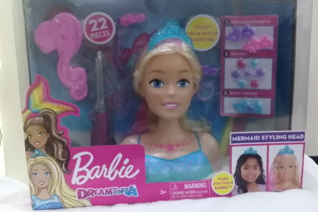 barbie mermaid styling head