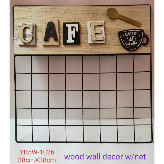 section Traditional praise Wooden Cafe Wall Grid Wall Decor | Shopee Philippines
