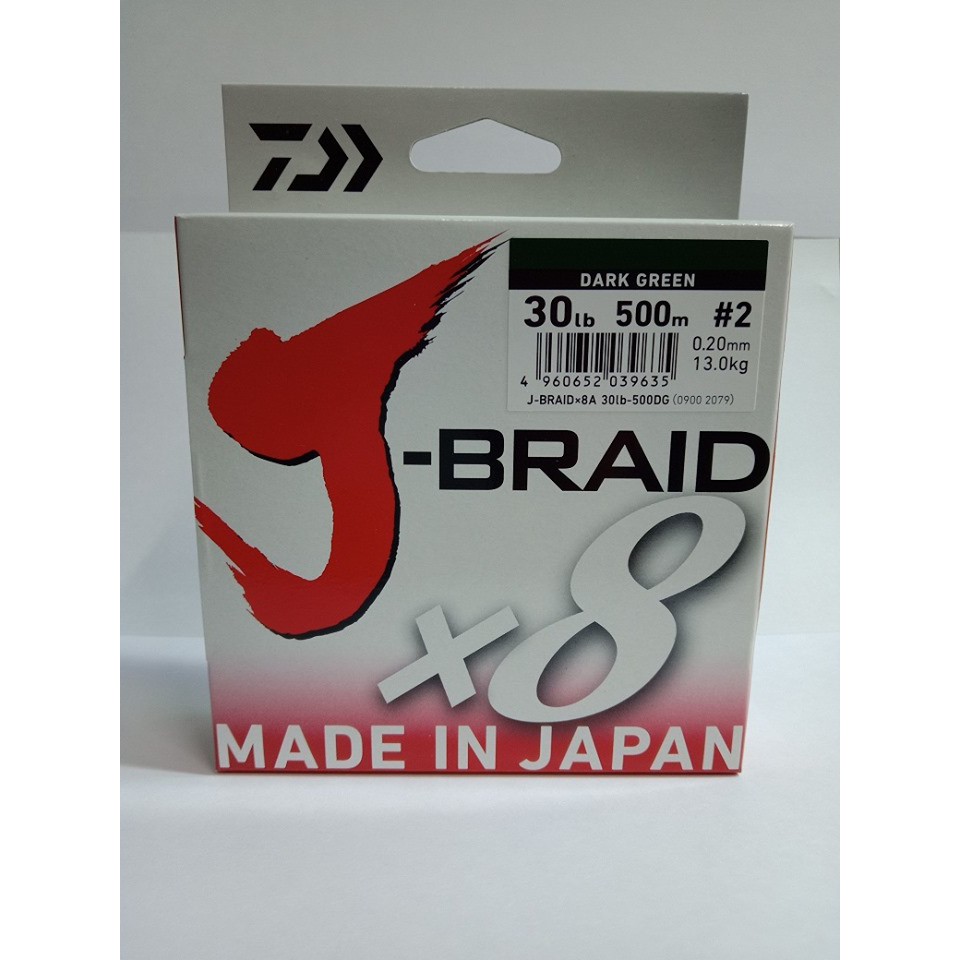 daiwa j braid x8 500m